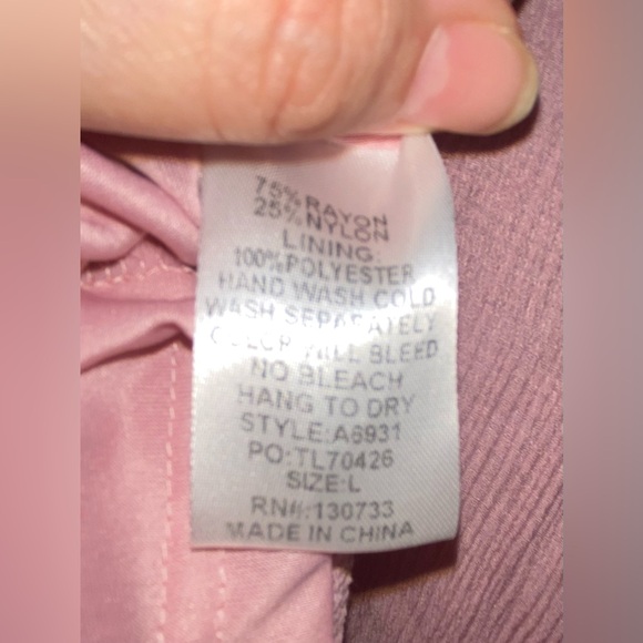 Women’s Umgee pink Boho dress L - Picture 9 of 9